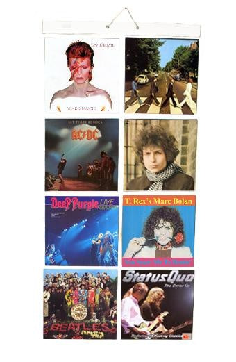 Insteekhoes voor 16 LP's  in  8 insteekvakken [ 30 x 30cm ] picture pockets