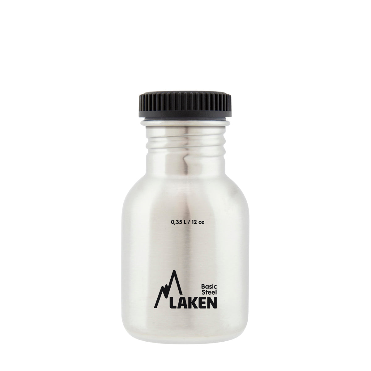 Laken RVS drinkfles Basic Steel serie - Kunststof dop - Diverse kleuren Laken