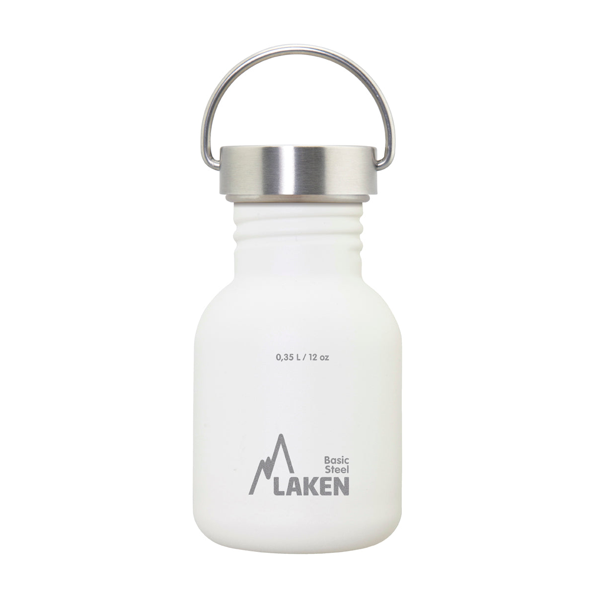 Laken RVS drinkfles Basic Steel serie - RVS dop - Diverse kleuren Laken