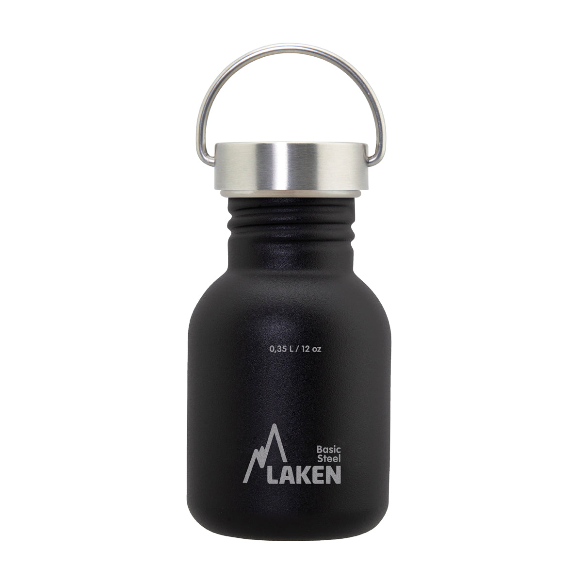 Laken RVS drinkfles Basic Steel serie - RVS dop - Diverse kleuren Laken