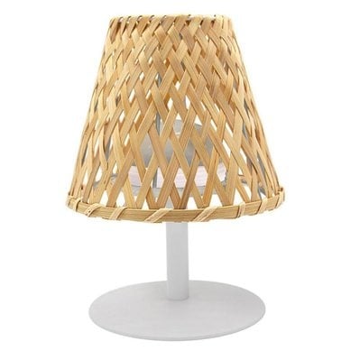 Lumisky Ibiza  LED tafellamp bamboekap