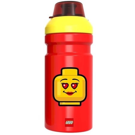 Rode LEGO Drinkfles Iconic - 390 ml LEGO